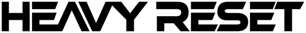 HEAVY RESET v14 wordmark in black